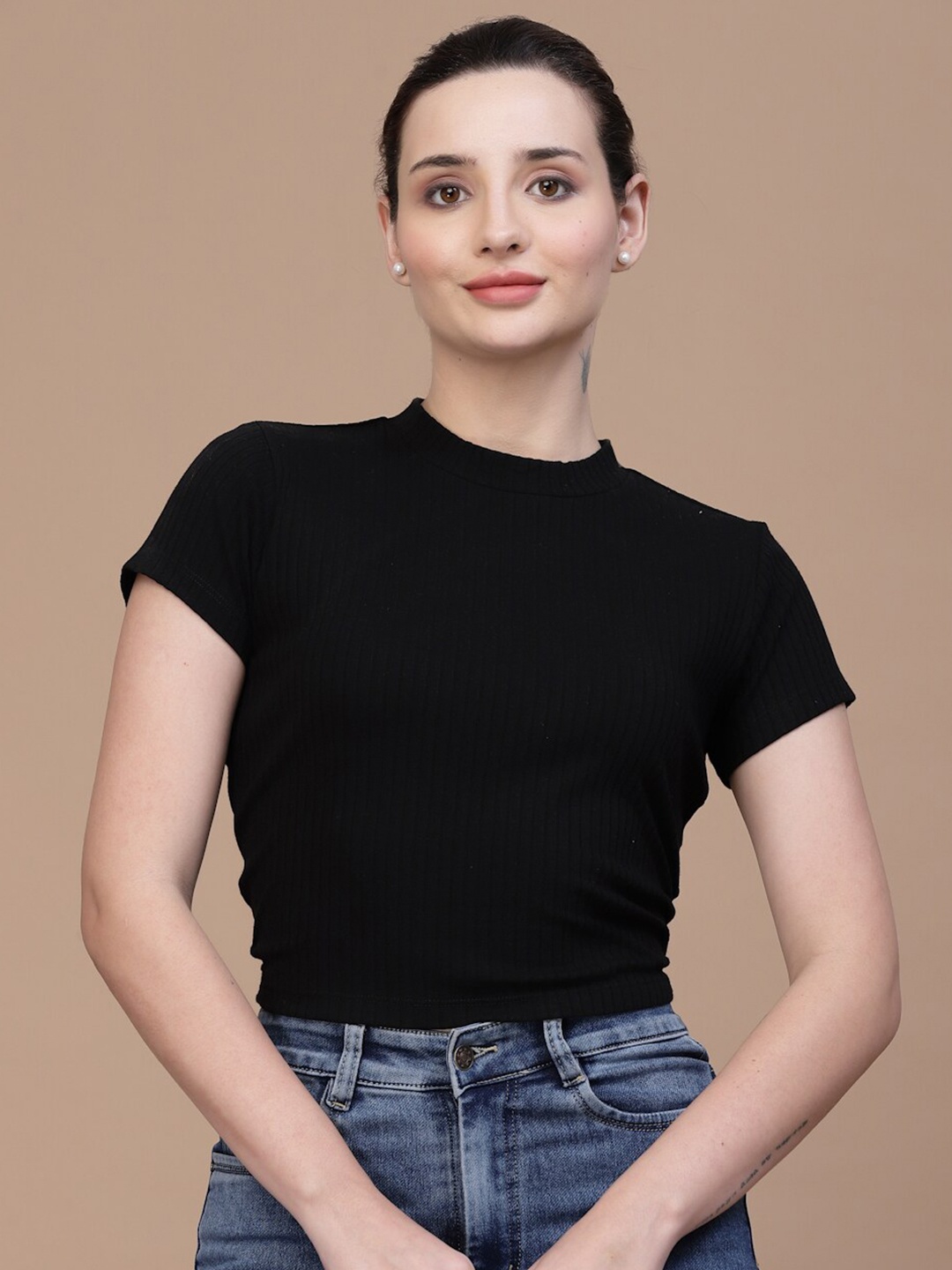 

Strong And Brave Odour Free Cotton Top, Black