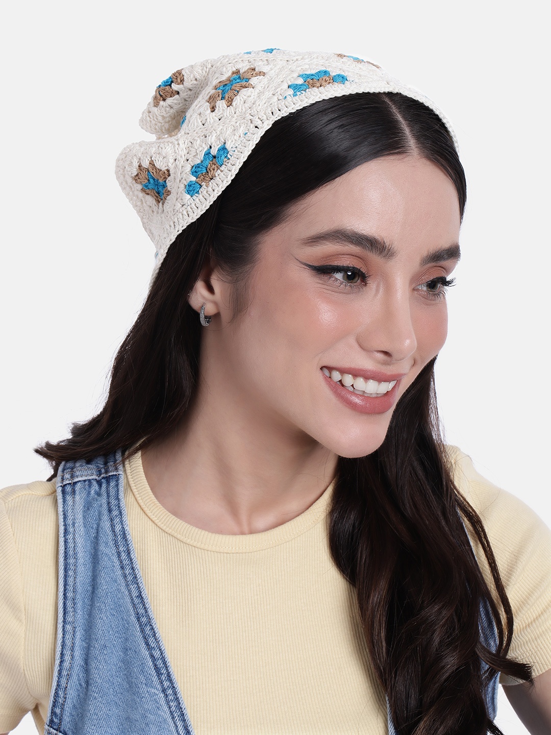 

Magic Needles Granny Square Crochet Cotton Bandana, Cream