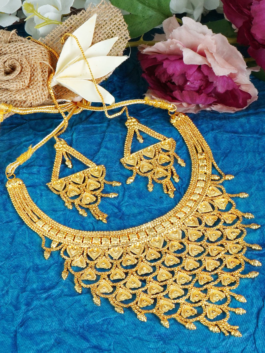 MANSIYAORANGE Gold-Plated Jewellery Set