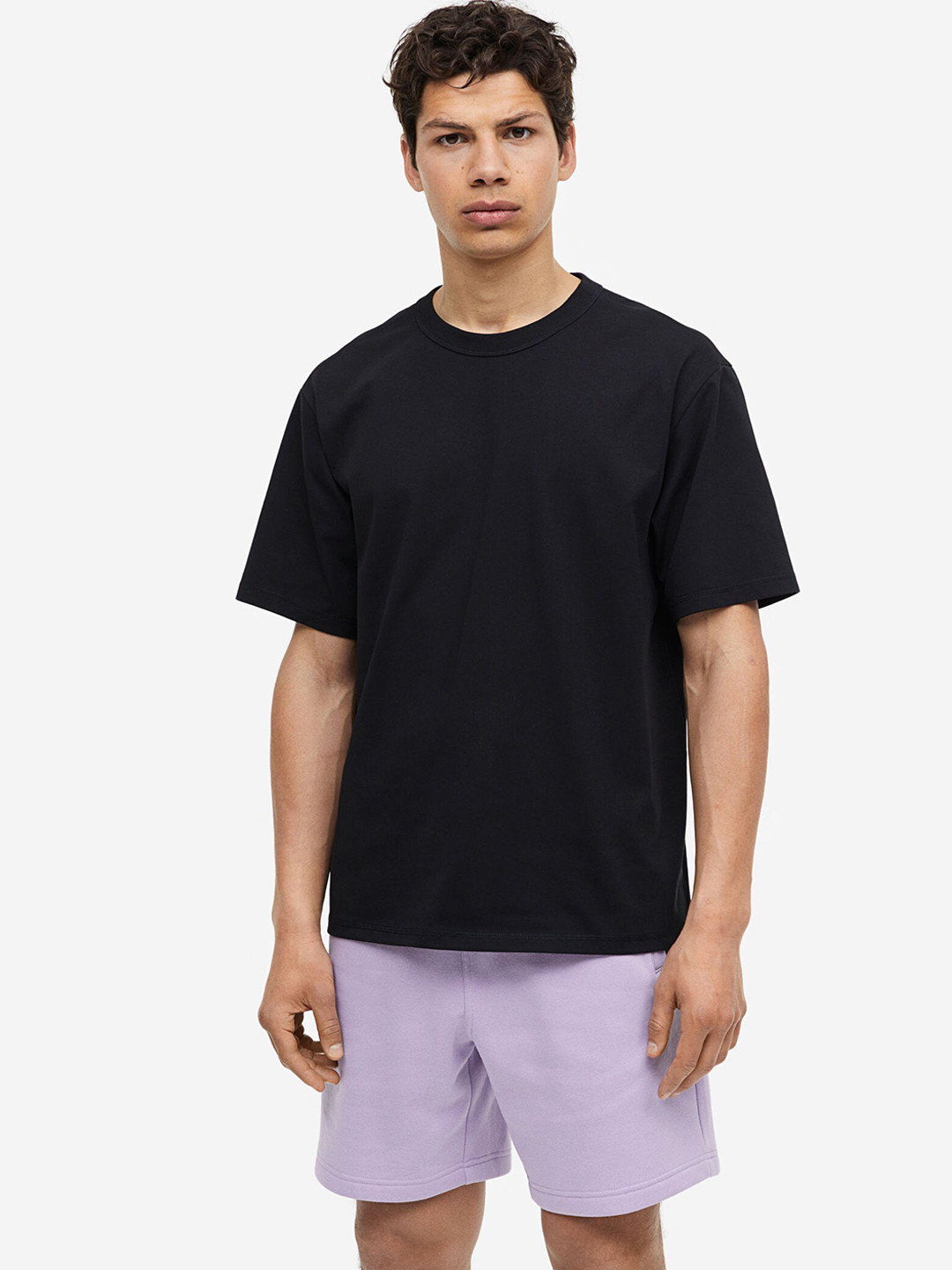 

H&M Men Regular Fit Sweatshirt Shorts, Purple