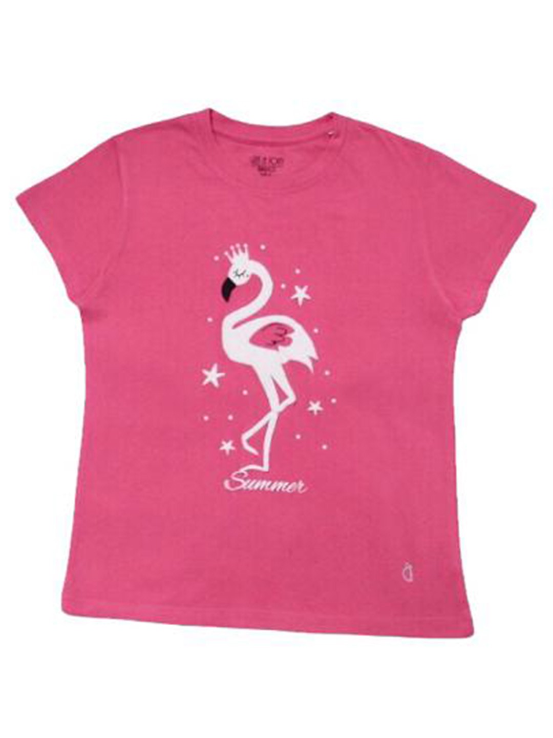 

Gini and Jony Infant Girls Graphic Printed Cotton T-Shirt, Pink