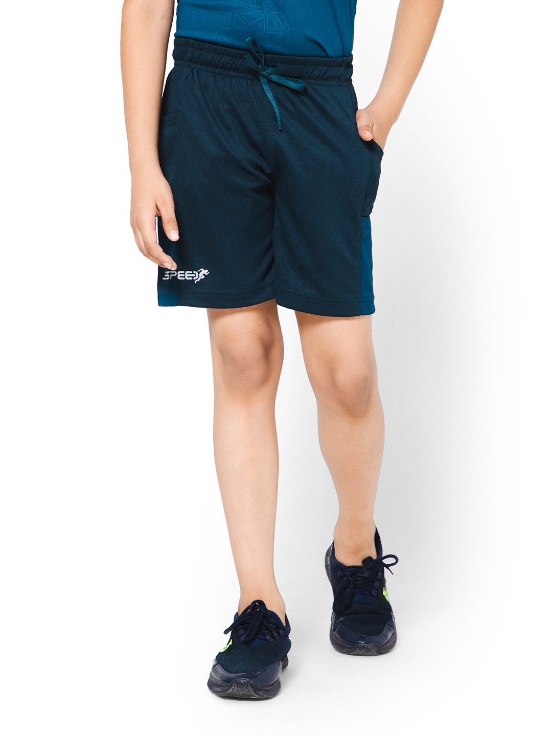 

Bodycare Kids Boys Mid-Rise Above Knee Length Sports Shorts, Navy blue