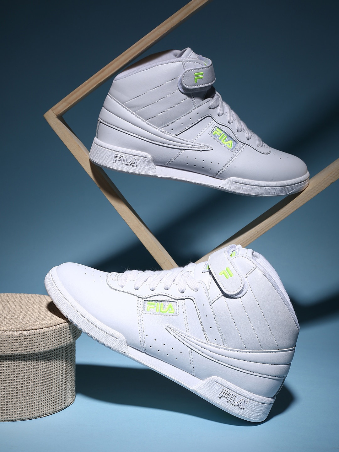 

FILA Women Mid Top Memory Foam Insole Sneakers, White