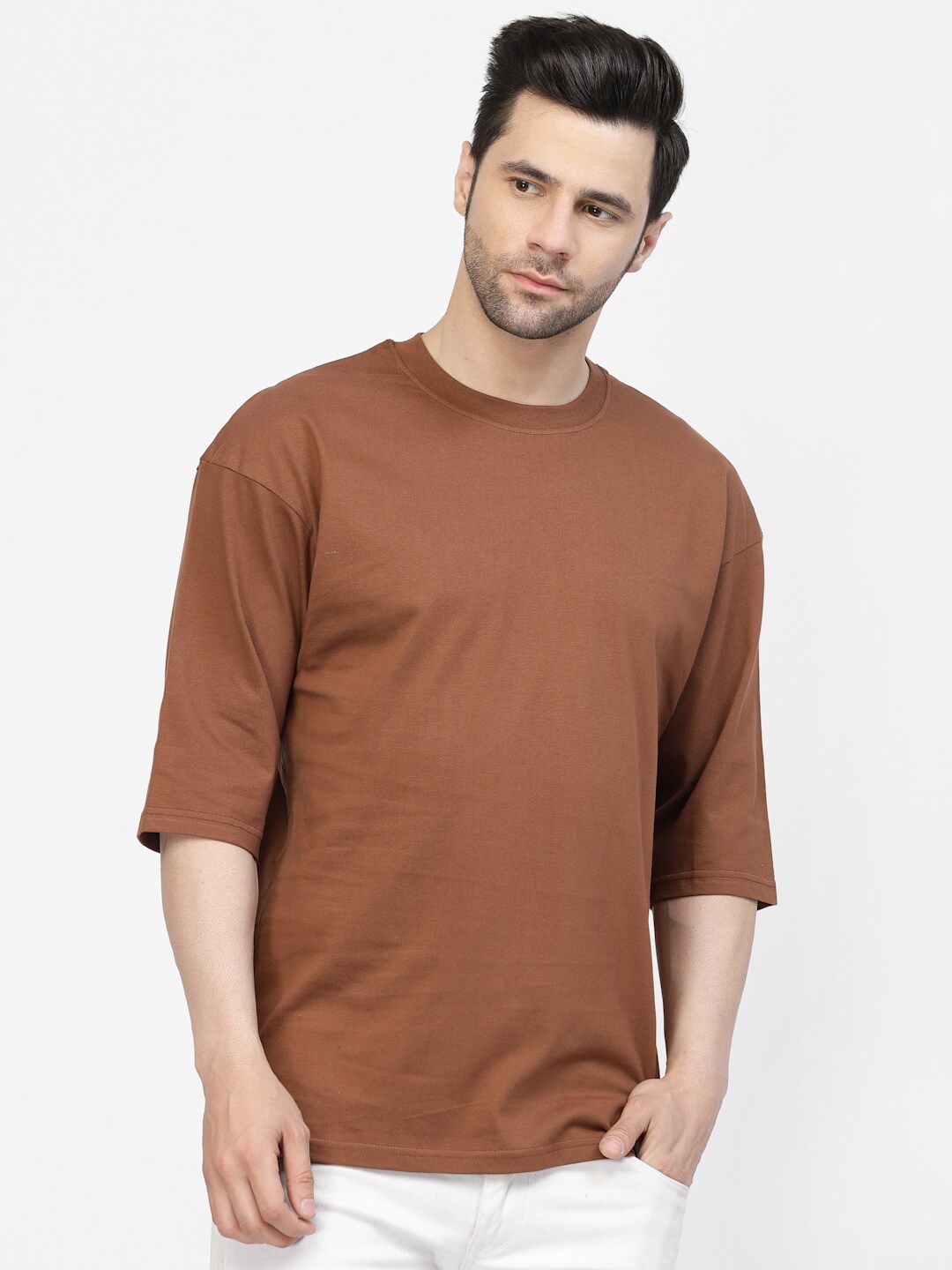 

Gavin Paris Pure Cotton Oversized T-Shirt, Brown