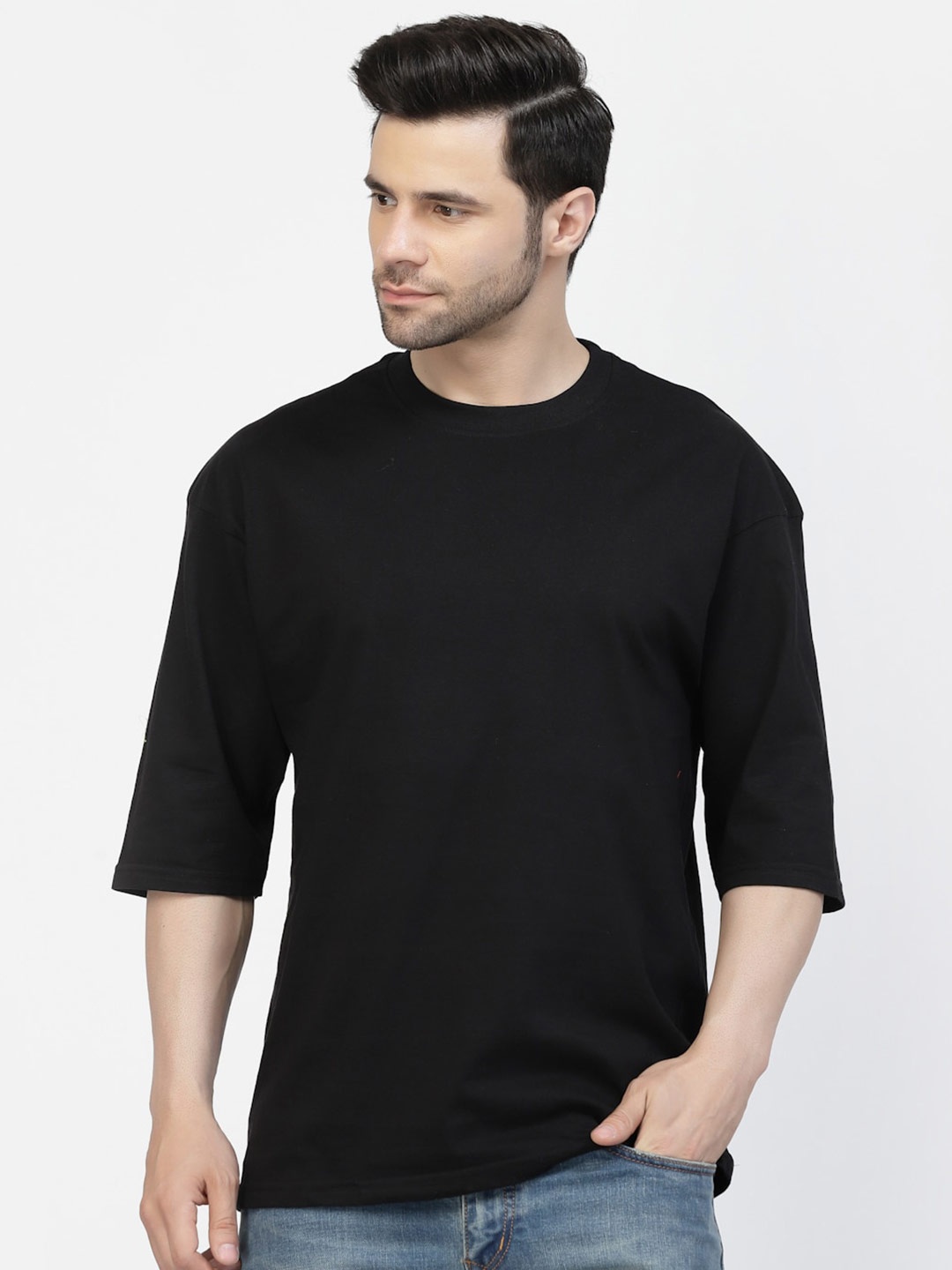 

Gavin Paris Pure Cotton Oversized T-Shirt, Black