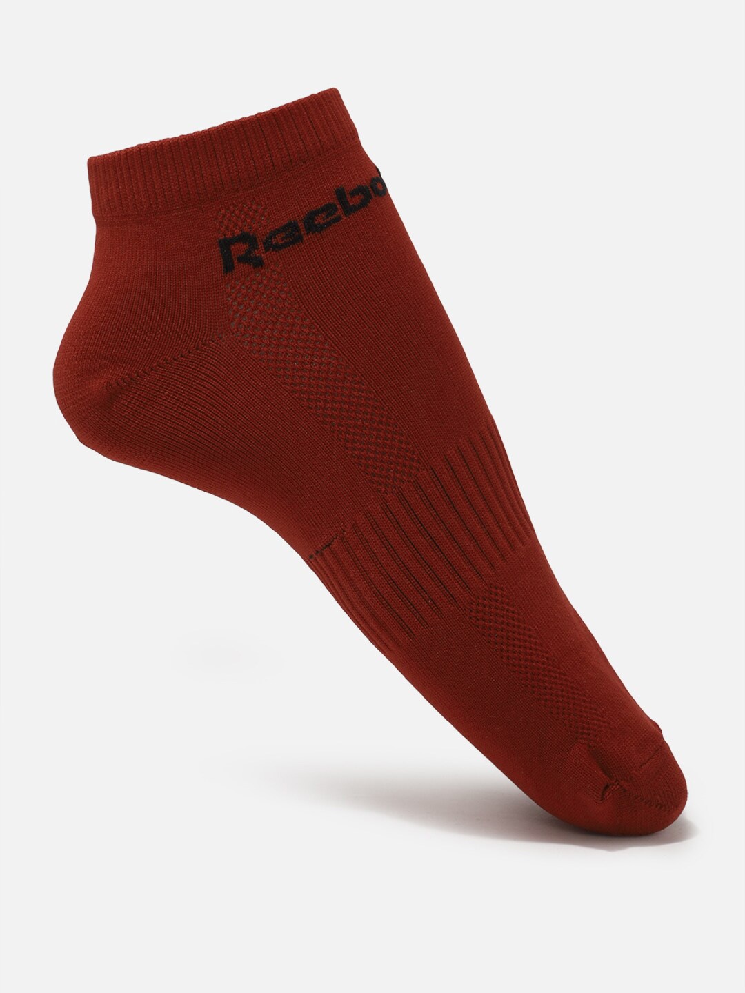 

Reebok Men Training Insd Patterned Pure Cotton Ankle Length Socks, Maroon