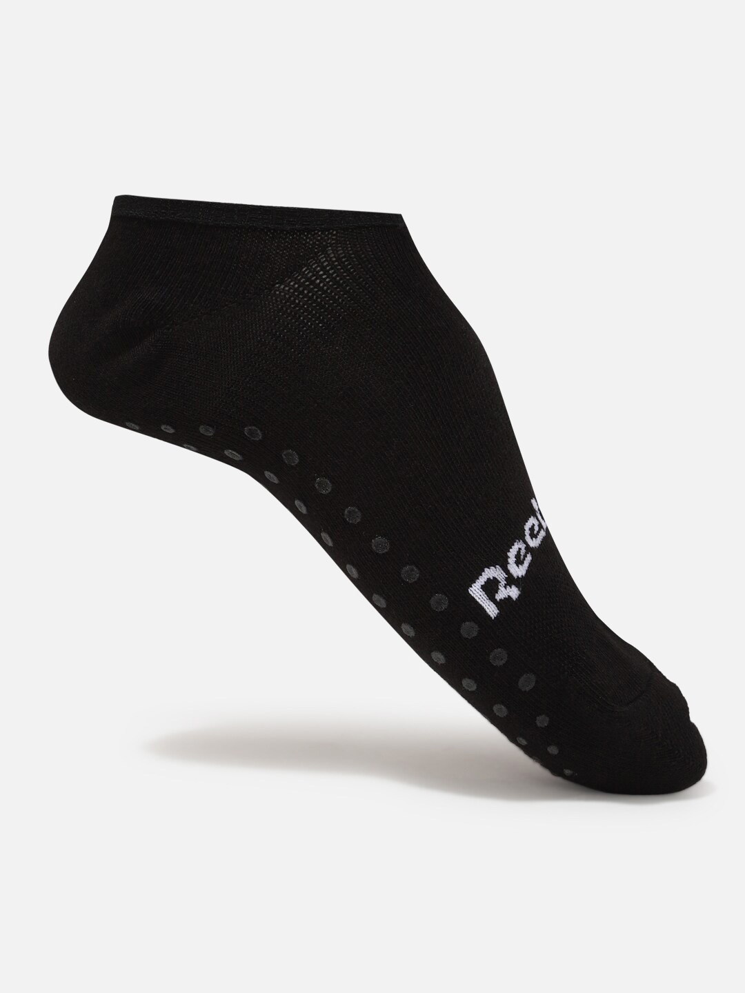 

Reebok Men Patterned Pure Cotton Ankle Length Socks, Black