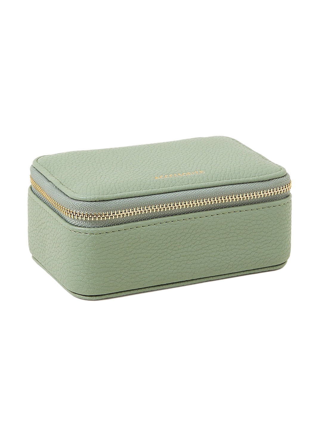 

Accessorize London Women Faux Leather Green Mini Jada Jewellery Box