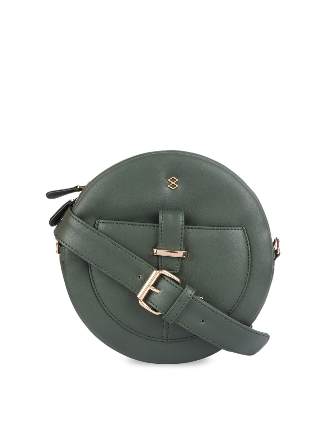 

HORRA Textured Structured Sling Bag, Green