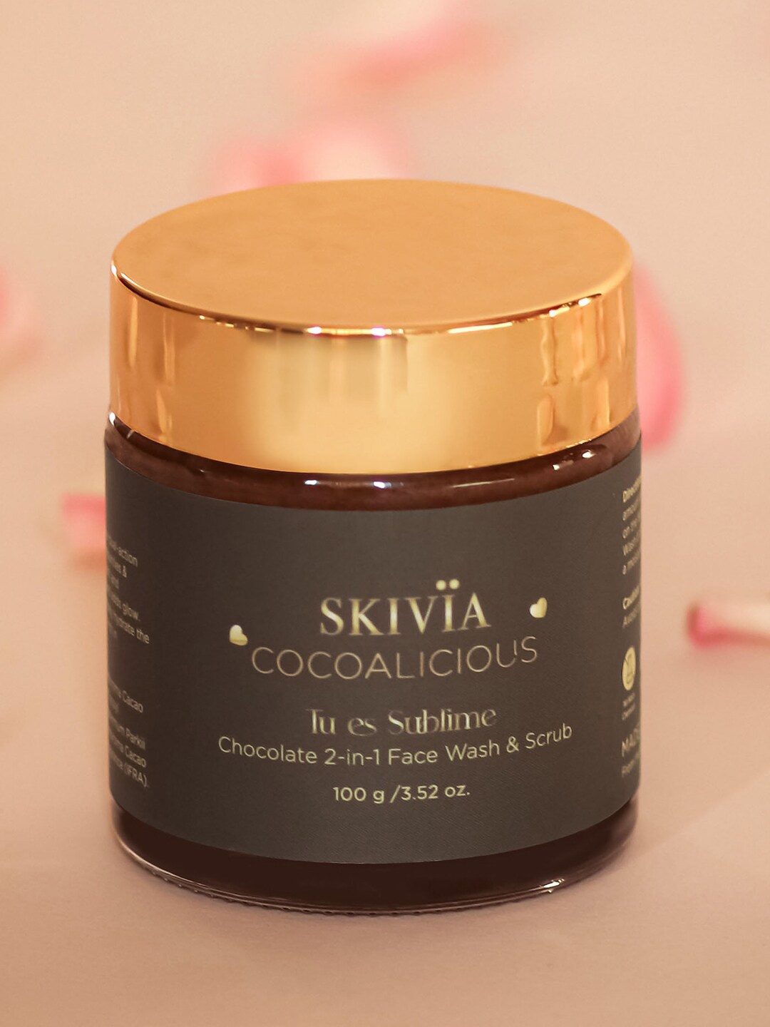 

SKIVIA Cocoalicious 2-In-1 Face Wash & Scrub with Niacinamide & Vitamin E - 100 g, Brown