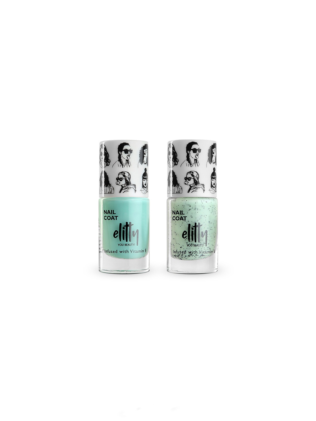 

Elitty Set of 2 Mad Over Nails Quick-Dry Nail Polish 6ml each - Dashing, Green