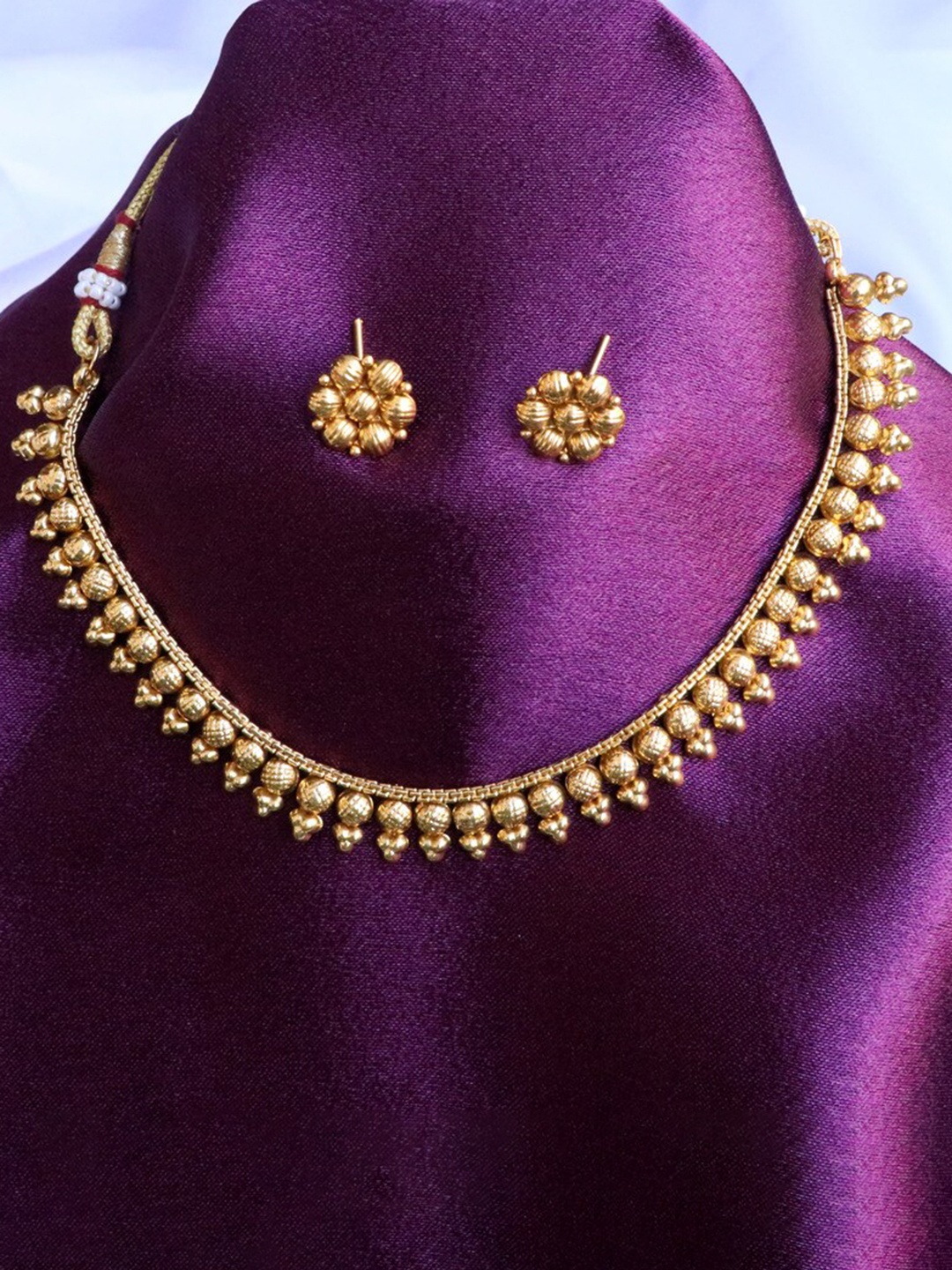 

ROFARWORD Gold-Plated Traditional Choker Jewellery Set