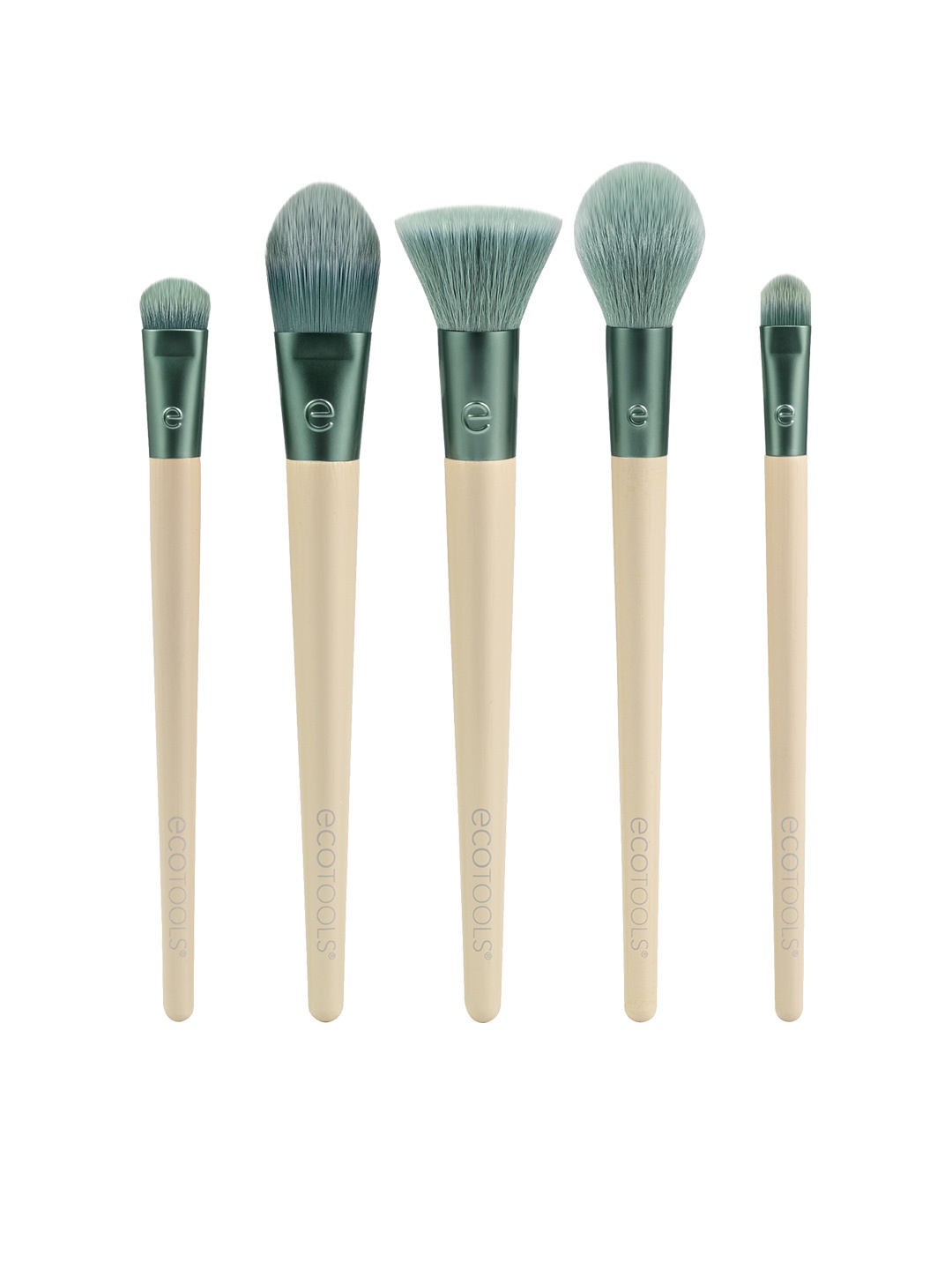 

EcoTools Elements Super-Natural Face Makeup Brush Kit - Beige & Green