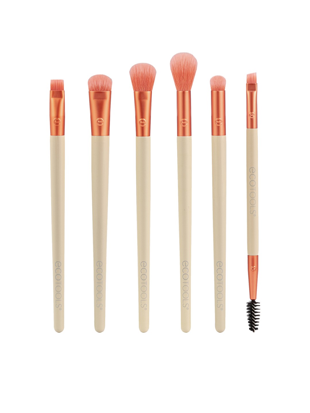 

EcoTools Elements Fiery Eye Makeup Brush Kit - White & Coral Pink