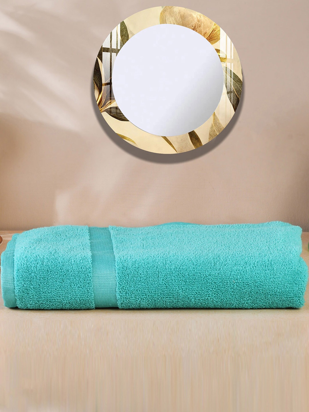 

Urban Magic Green Self-Design 300 GSM Bath Towel