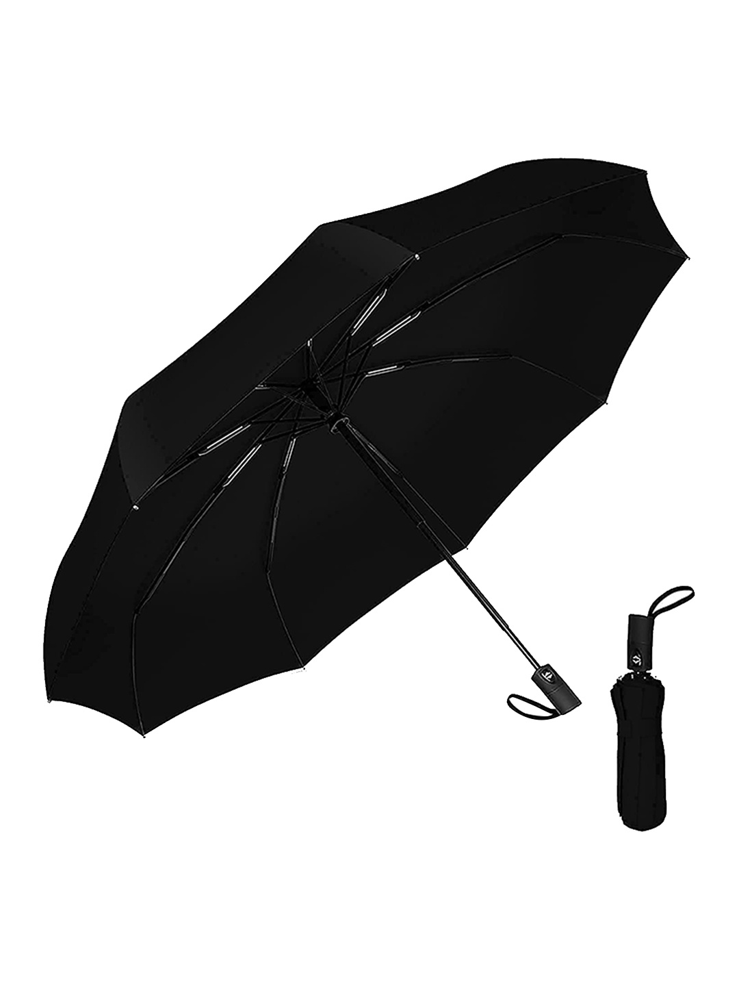 

Sasimo Windproof 3-Fold Umbrella, Black