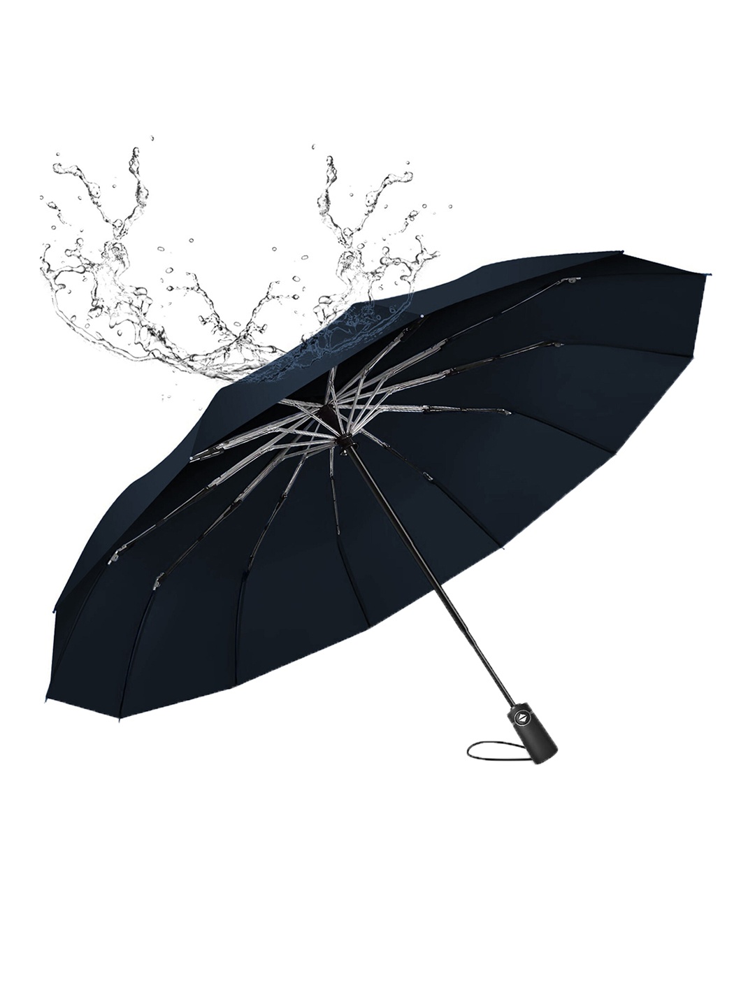 

Sasimo 3-Fold Semi-Automatic Waterproof Umbrella, Blue