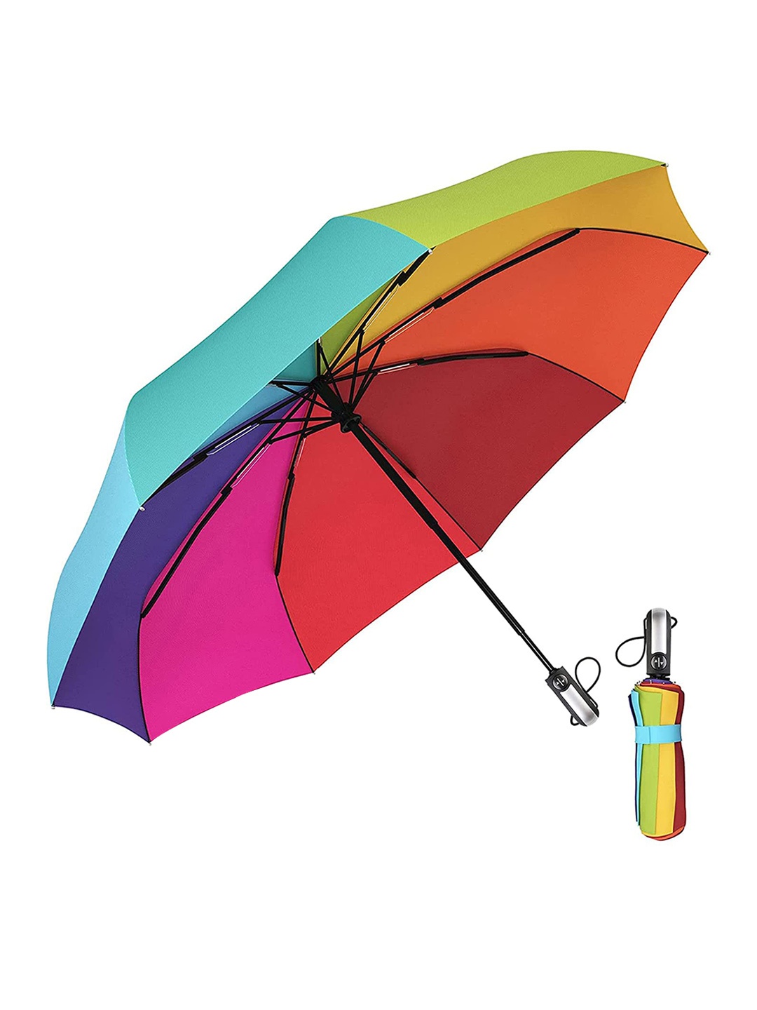 

Sasimo Colourblocked 3-Fold Umbrella, Pink