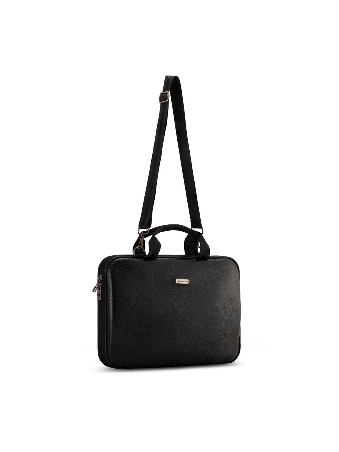

Harissons Vegan Leather Water Resistant Laptop Bag, Black