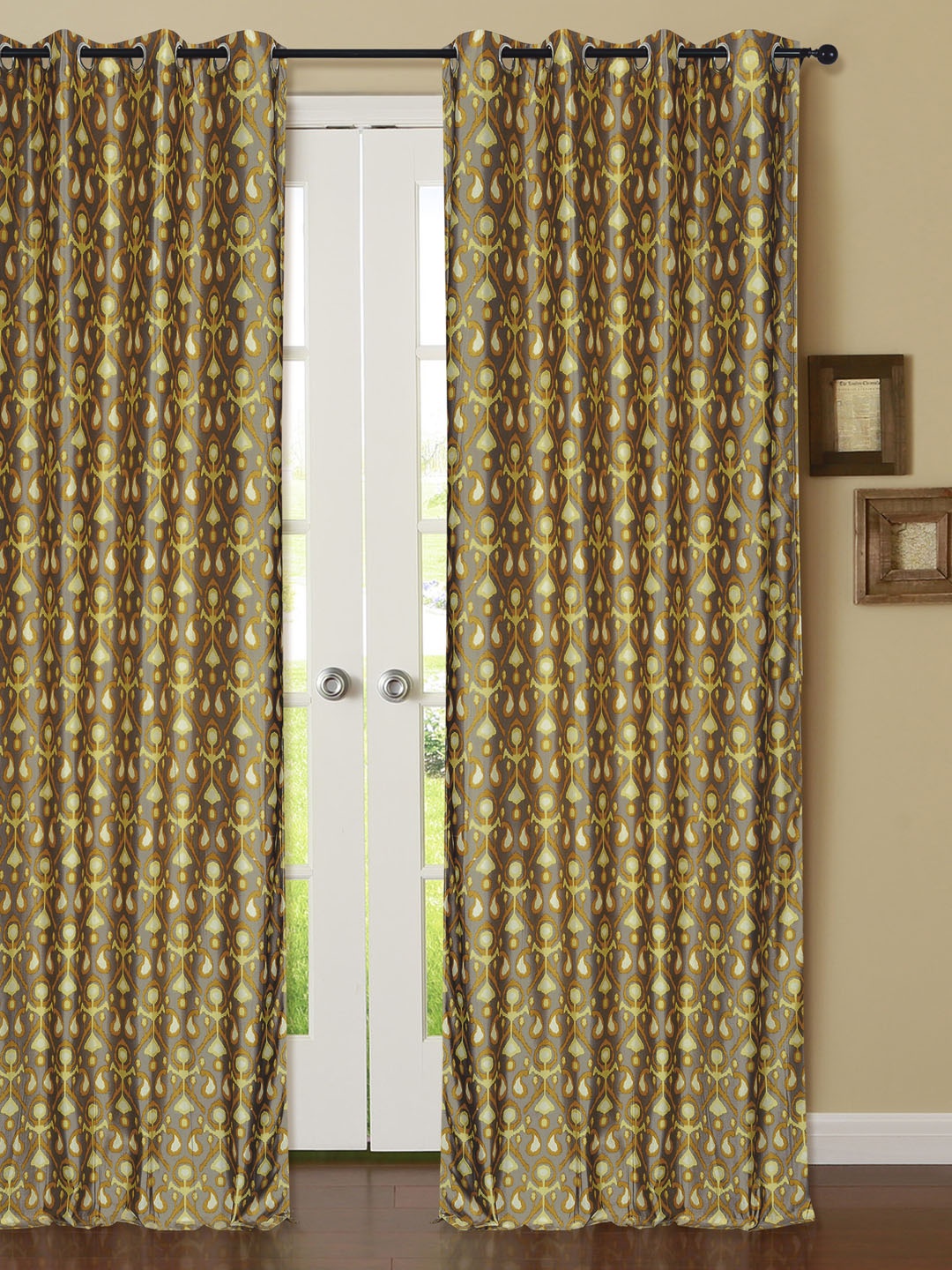

Deco Window Yellow Black Out Door Curtains