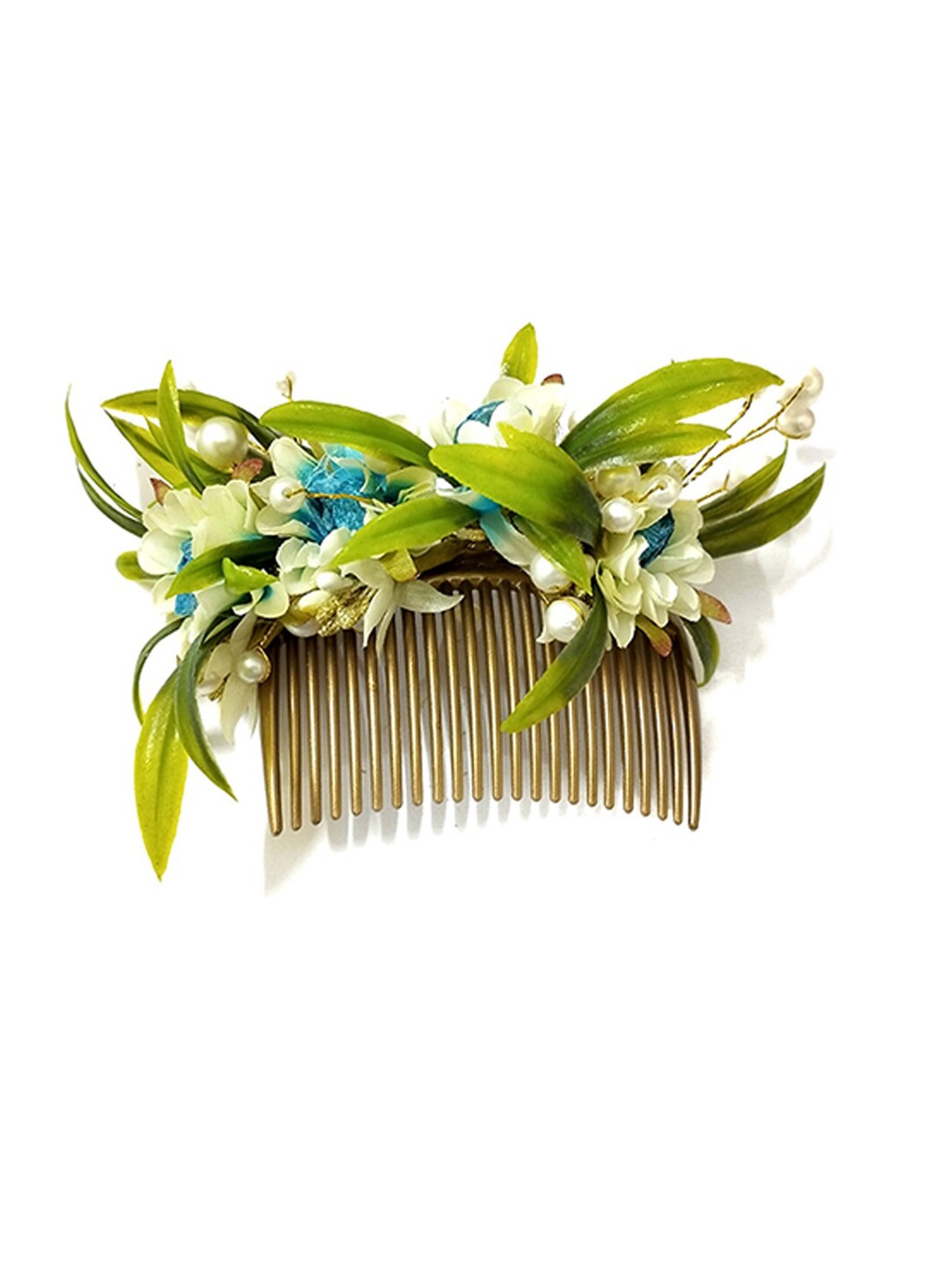 

Hair Flare Women Embellished Comb Pin, Blue