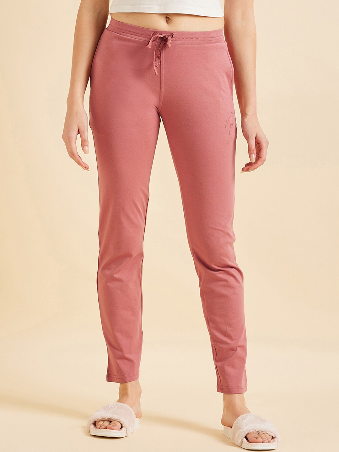 

Sweet Dreams Women Rose Pink Slim Fit Lounge Pants