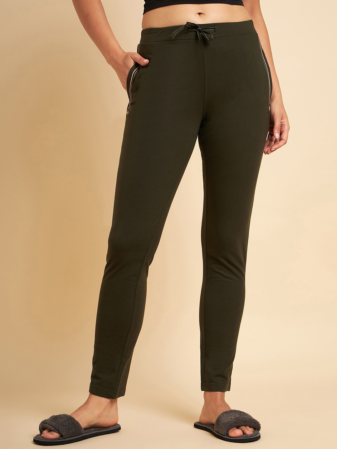 

Sweet Dreams Women Olive Green Lounge Pants