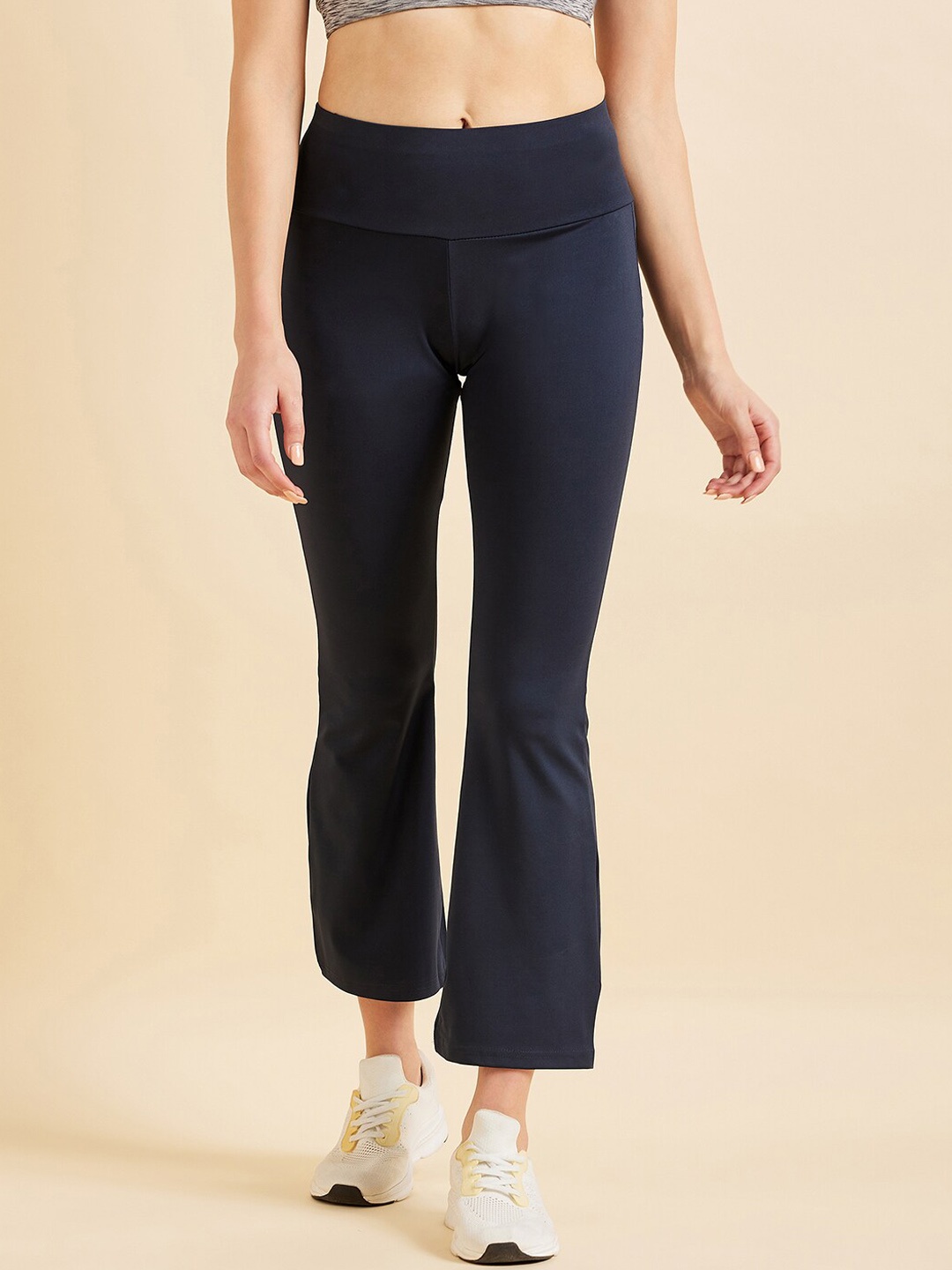 

Sweet Dreams Women Navy Blue Ankle Length Training & Gym Sports Track Pants