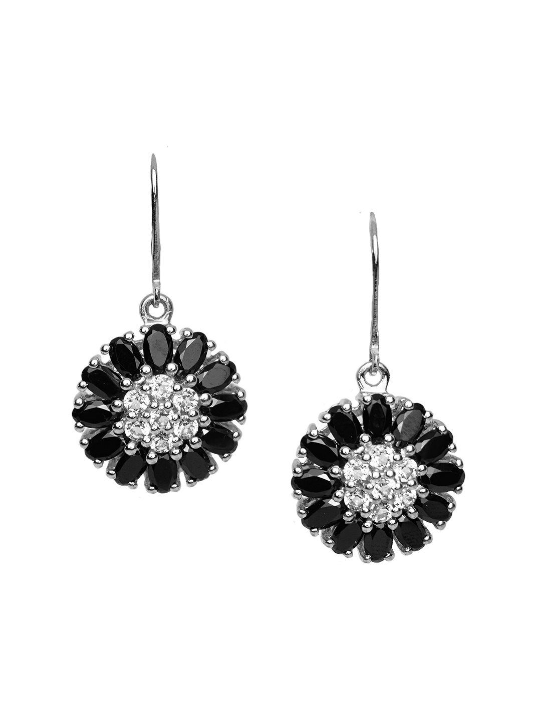 

HIFLYER JEWELS Sterling Silver Floral Drop Earrings