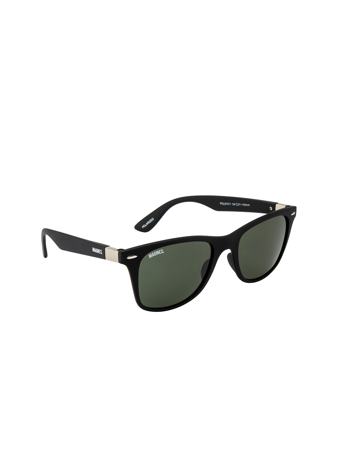 

MAGNEQ Lens & Wayfarer Sunglasses With Polarised & UV Protected Lens MG 91511/S P1 5421, Green