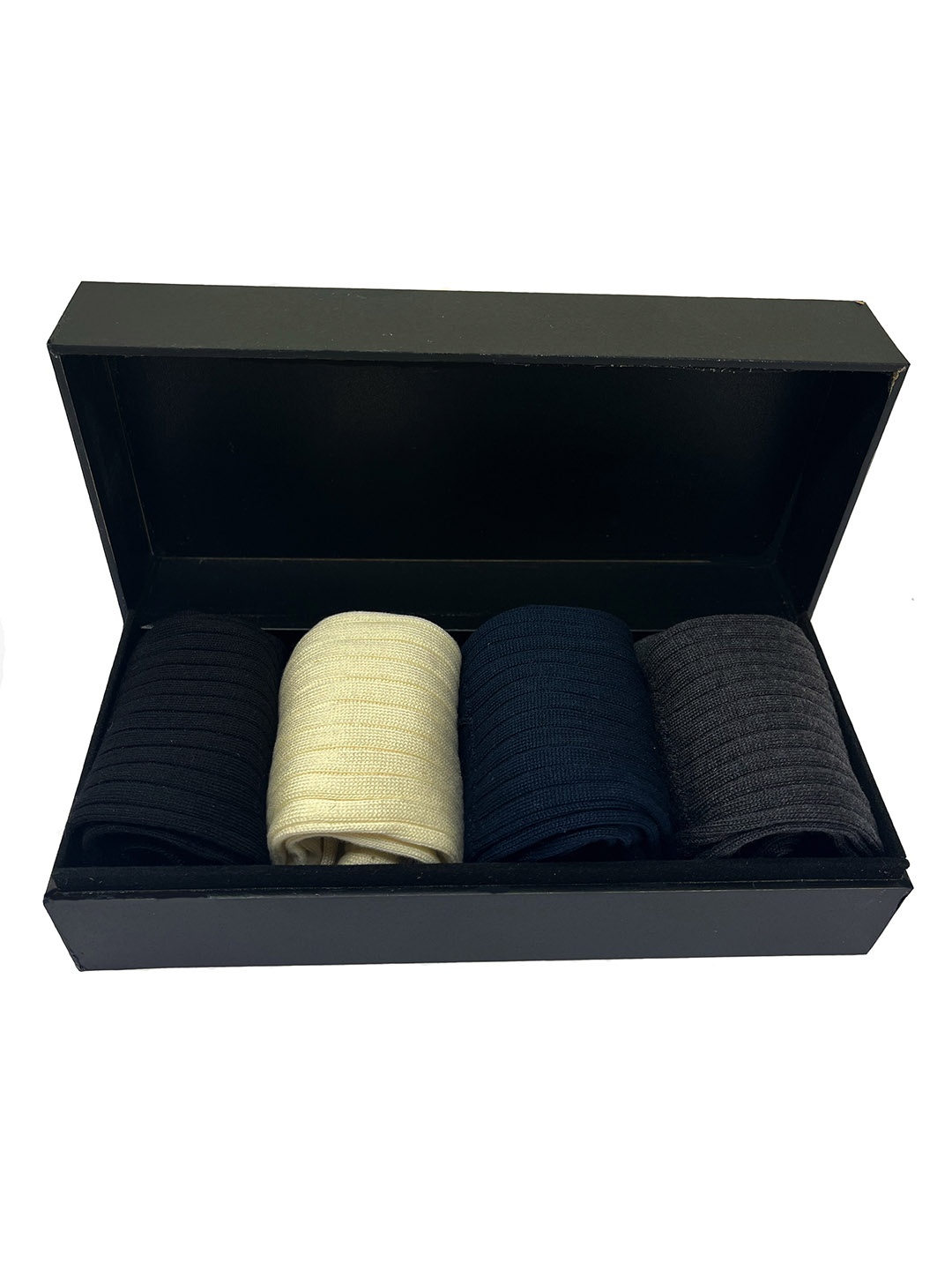 

Balenzia Men Pack Of 4 Crew-Length Socks, Navy blue