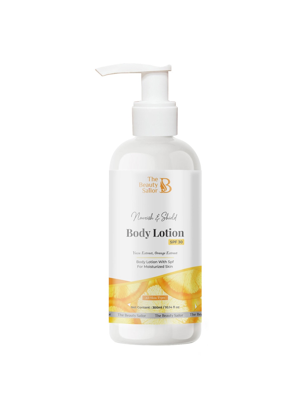 

The Beauty Sailor Nourish & Shield Body Lotion For Moisturizes & Protects Skin SPF30 300ml, White