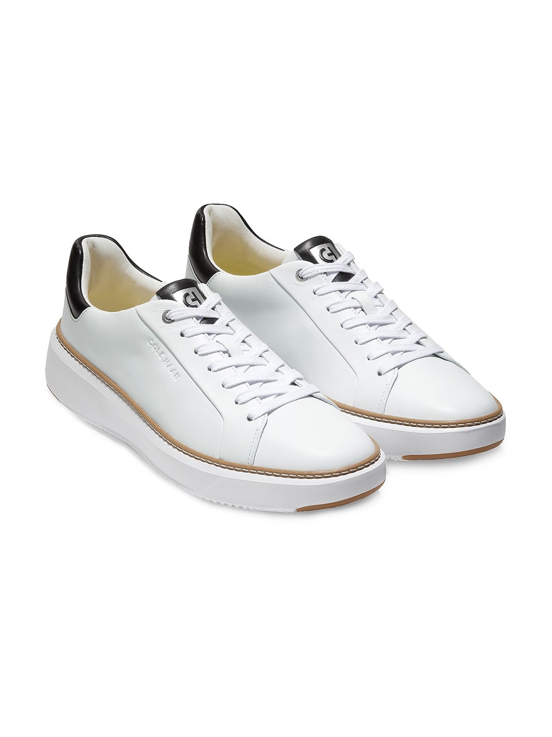 

Cole Haan Men GRANDPRO Comfort Insole Lightweight Leather Basics Sneakers, Off white