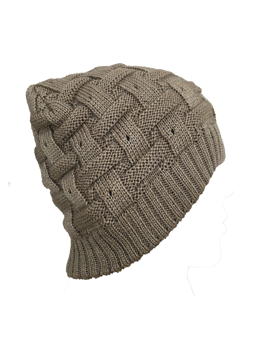 

Gajraj Self Design Woollen Beanie, Beige