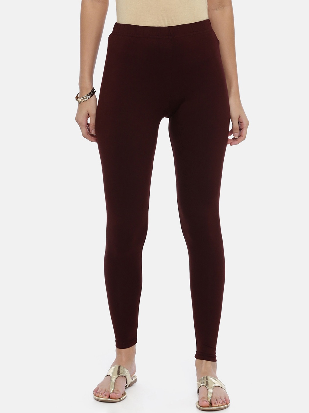 

Souchii Women Ankle Length Leggings, Brown