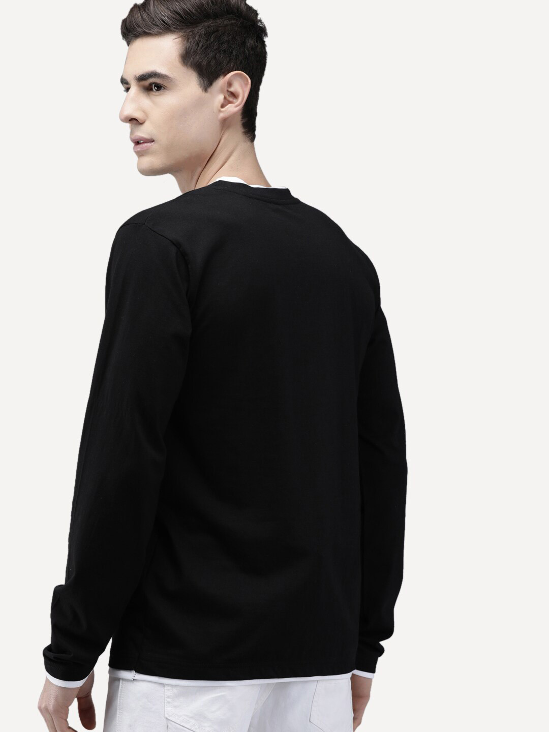 

The Dry State Olive Green & Black Pack Of 2 Round Neck Cotton T-shirts