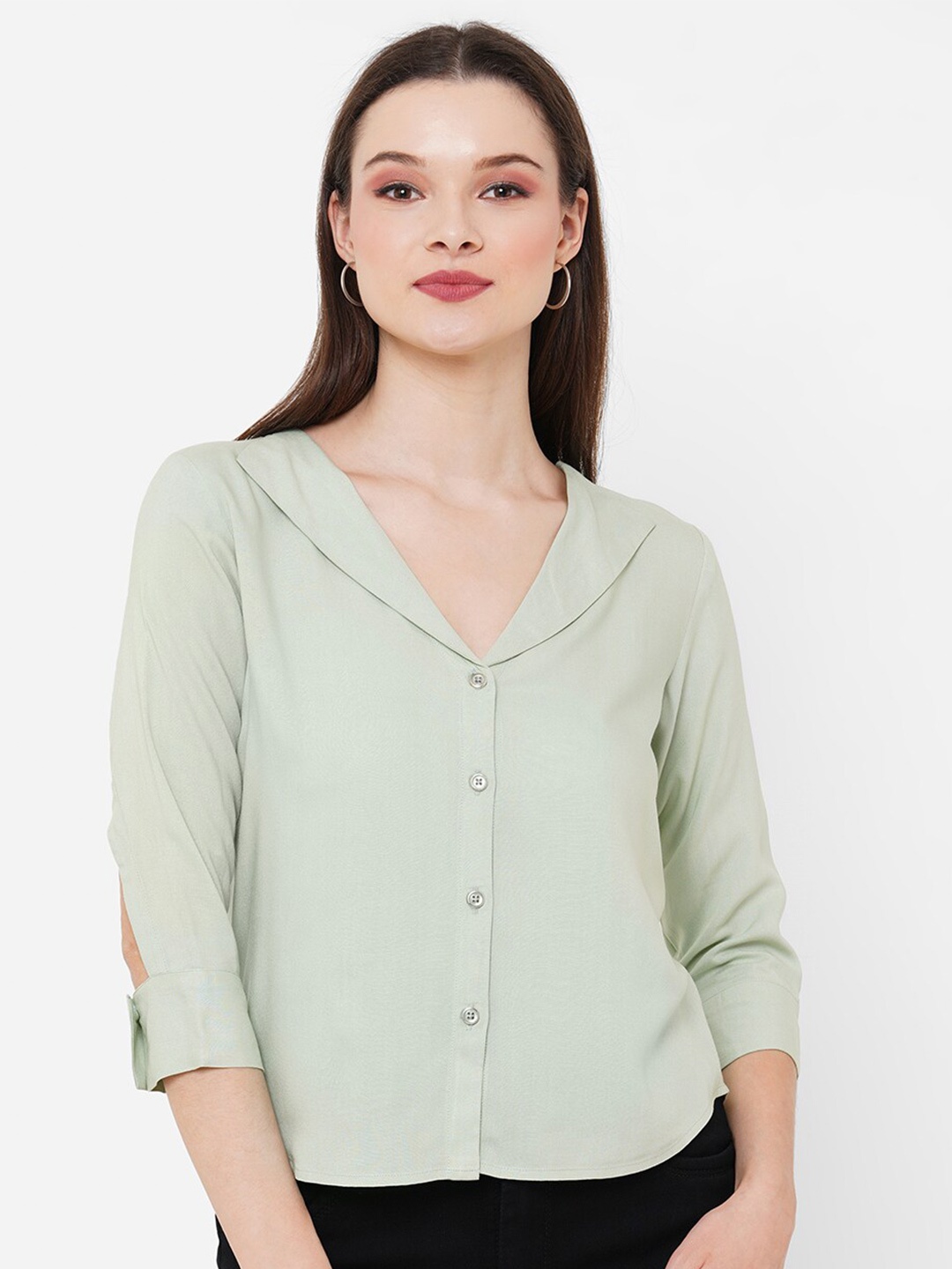 

MISH Sea Green Shirt Style Top