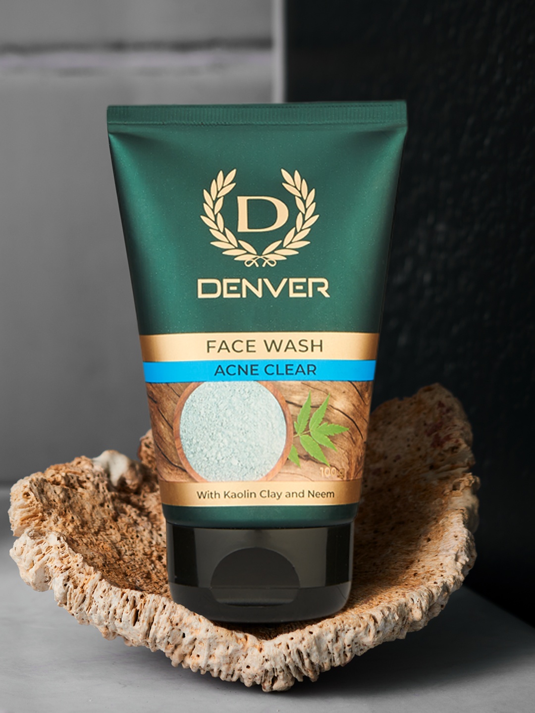 

Denver Acne Clear Face Wash with Kaolin Clay & Neem - 100g, Green