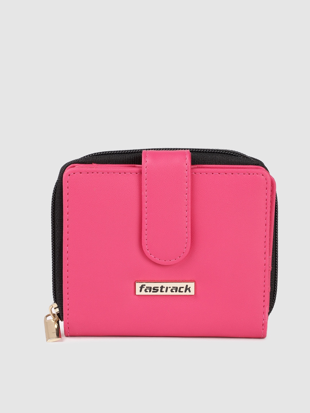 

Fastrack Women Solid Two Fold Wallet, Pink