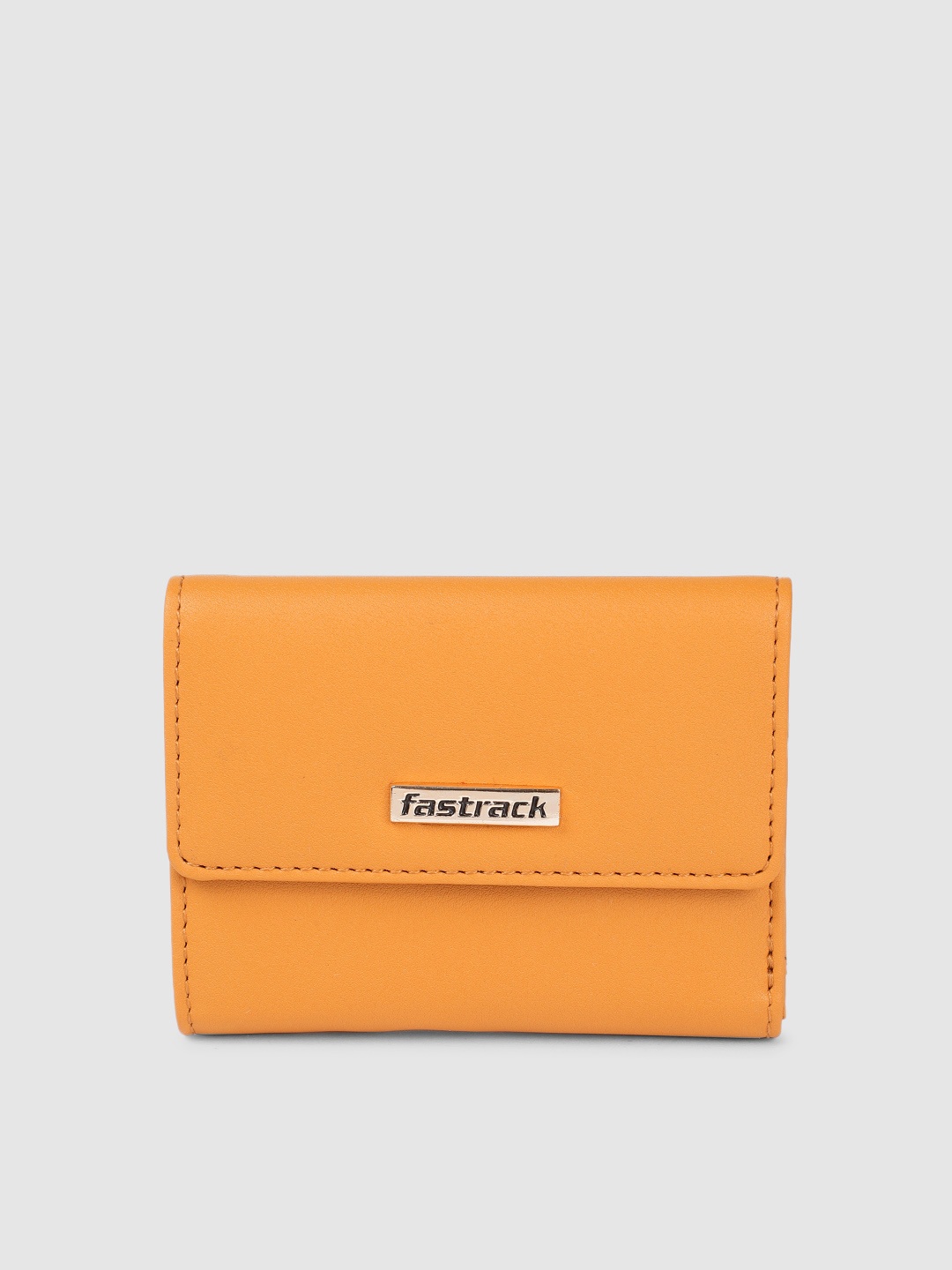 

Fastrack Women Solid Three Fold Wallet, Yellow