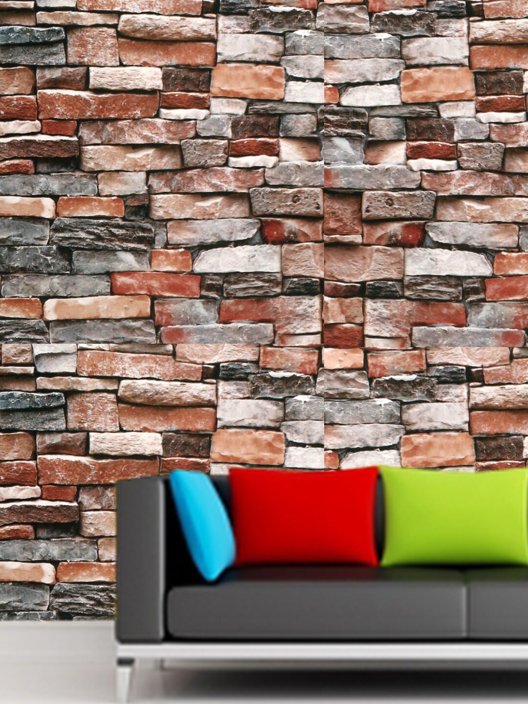 

Jaamso Royals Self Adhesive Removable Wall Sticker (500 CM X 45 CM ), Brown