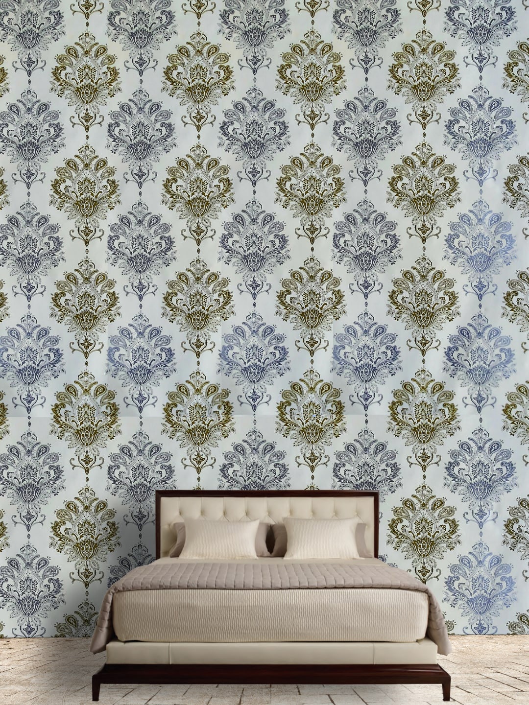 

Jaamso Royals Grey & Green Self Adhesive Removable Wall Sticker