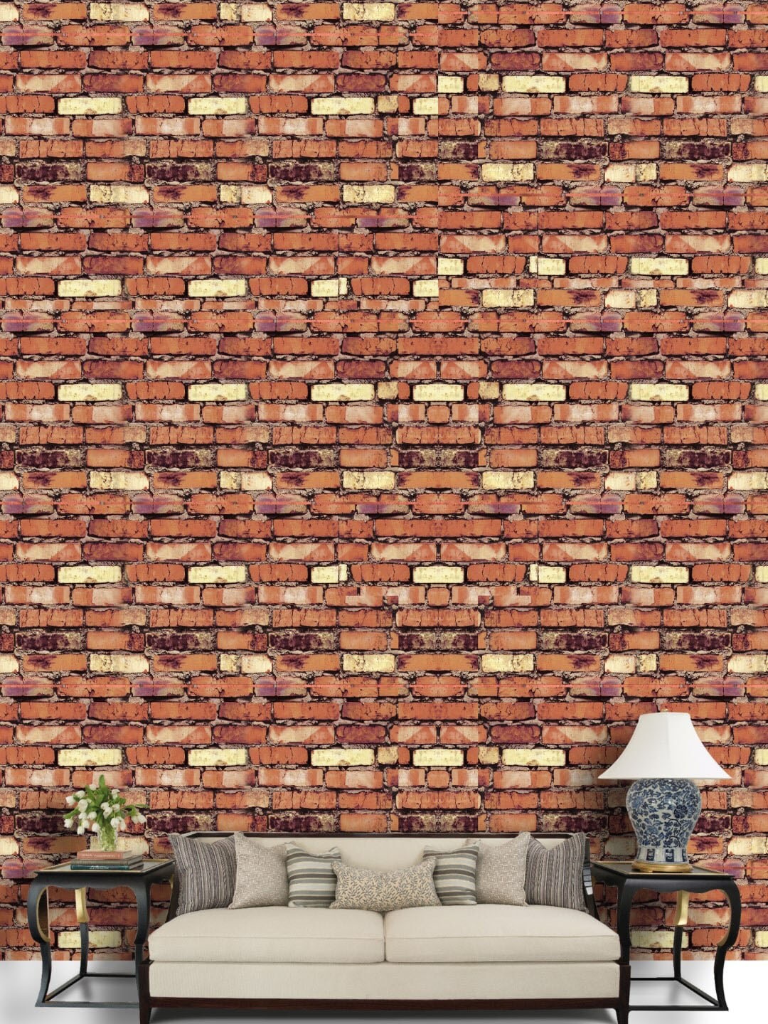 

Jaamso Royals Brown Self Adhesive Removable Wallpaper