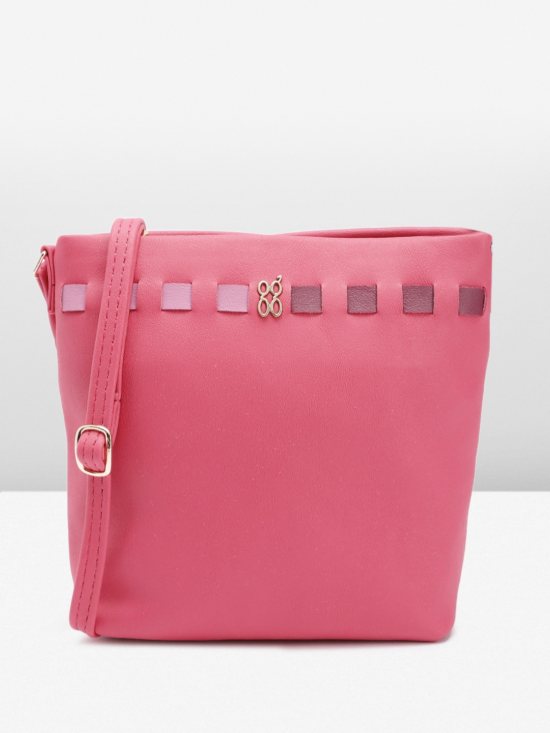 

Baggit Structured Sling Bag, Pink