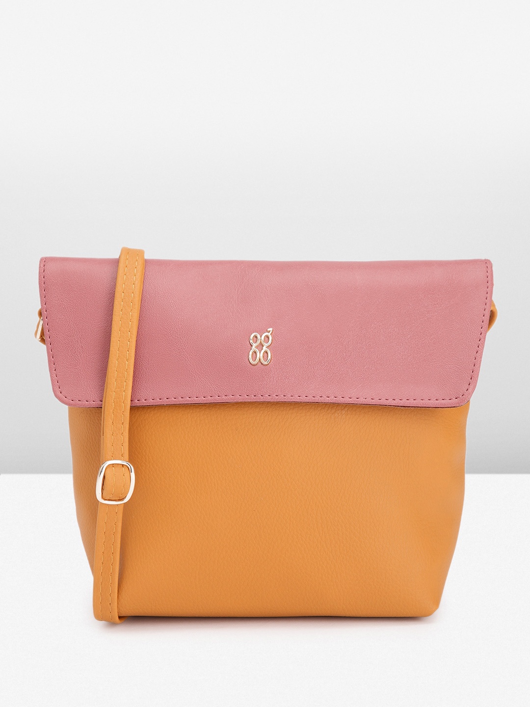 

Baggit Women Colourblocked Sling Bag, Yellow