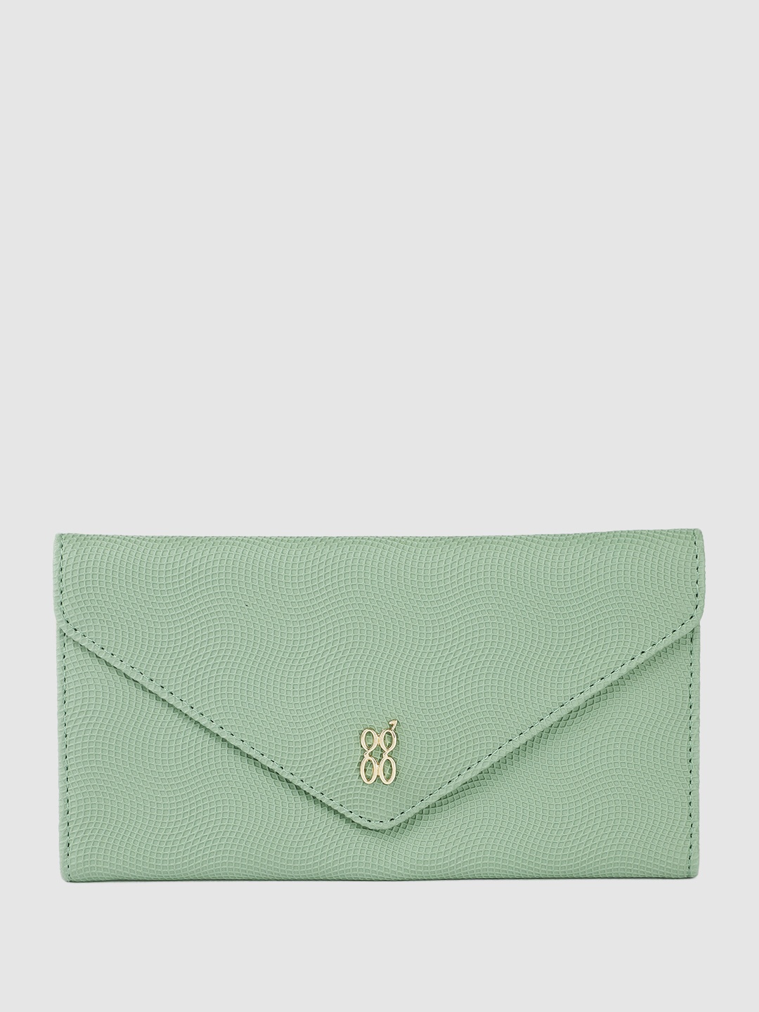 

Baggit Women Textured Envelope Wallet, Green