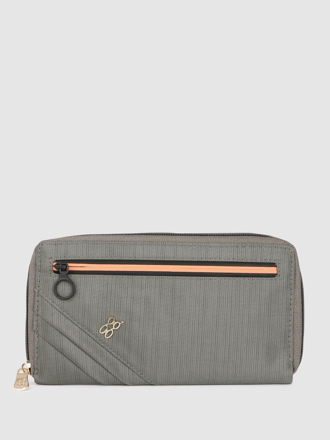 

Baggit Women Zip Around Wallet, Grey