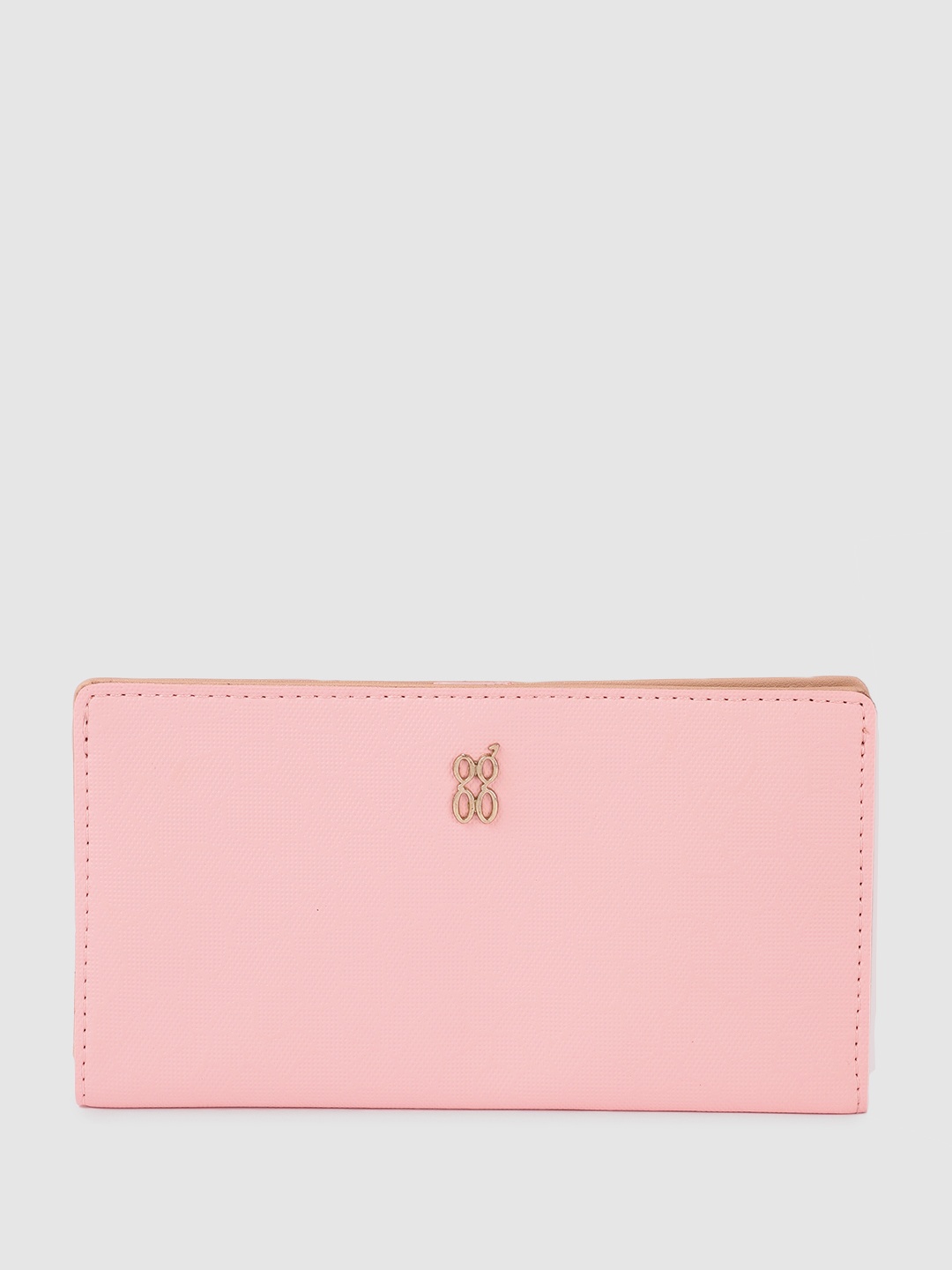 

Baggit Women Solid Two Fold Wallet, Pink