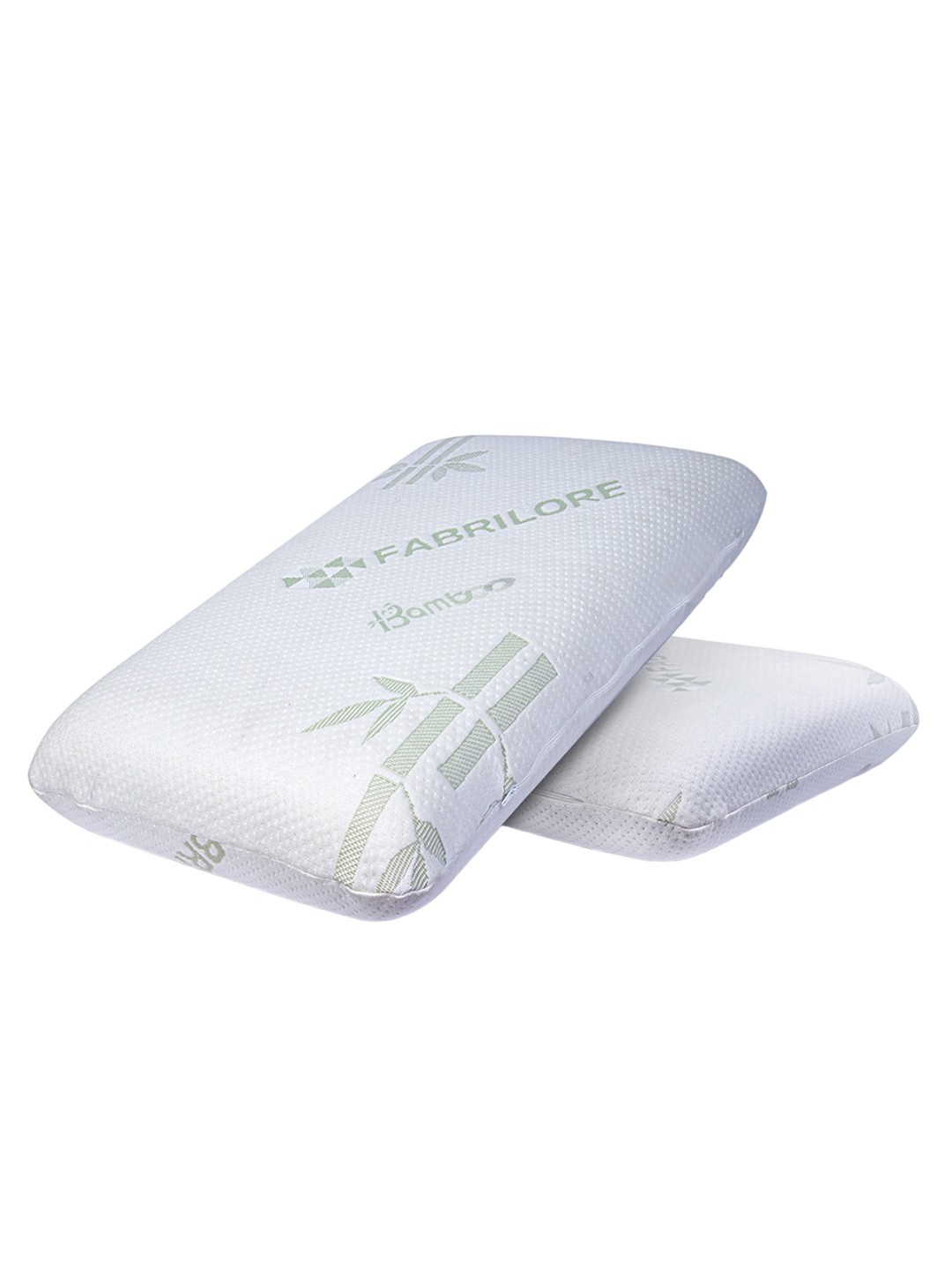 

Fabrilore Set Of 2 Memory Foam Sleep Pillow, White