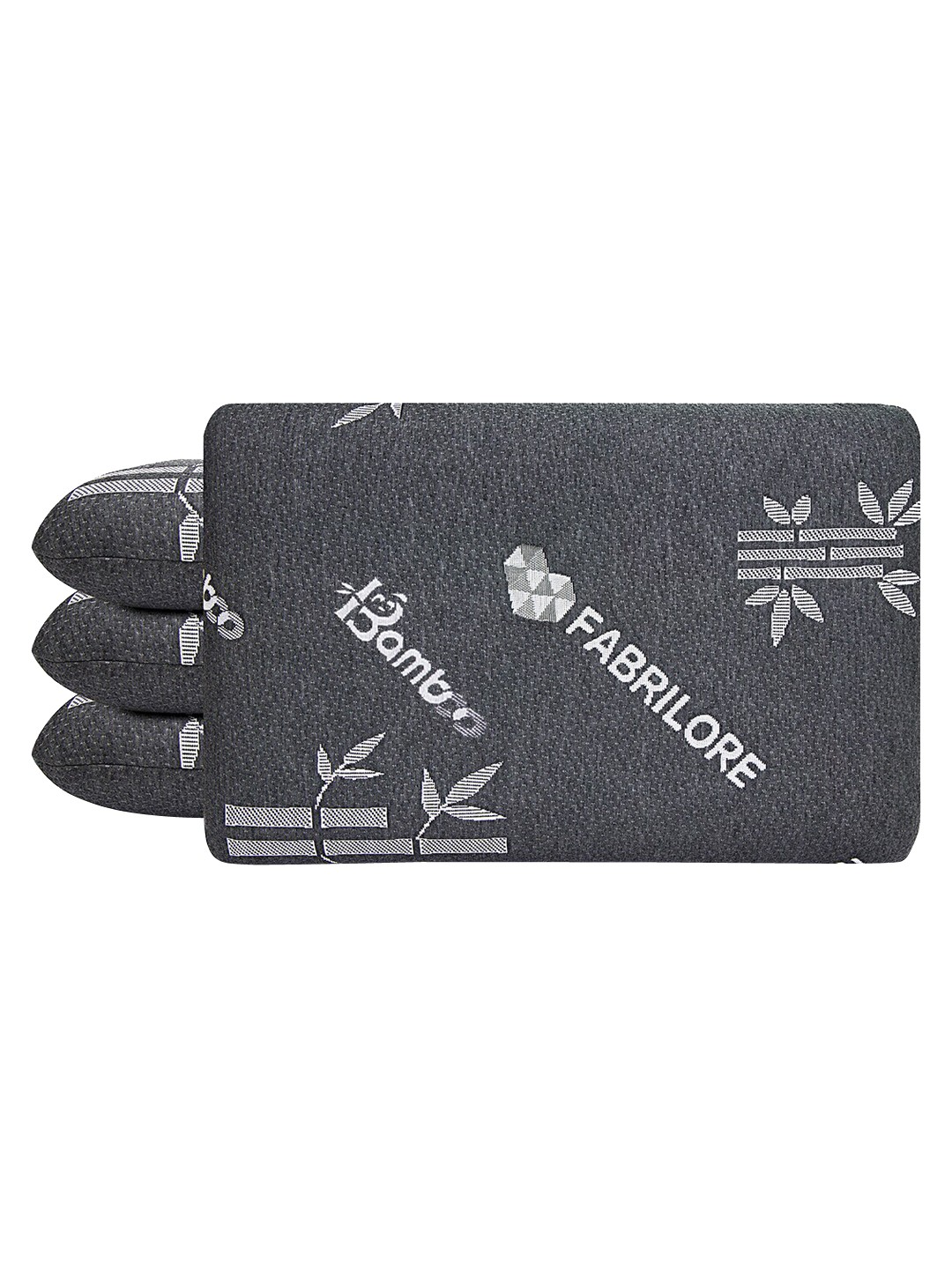 

Fabrilore 4-Pcs Grey Memory Foam Pillows